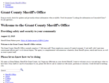 Tablet Screenshot of grantcountysherifforegon.com